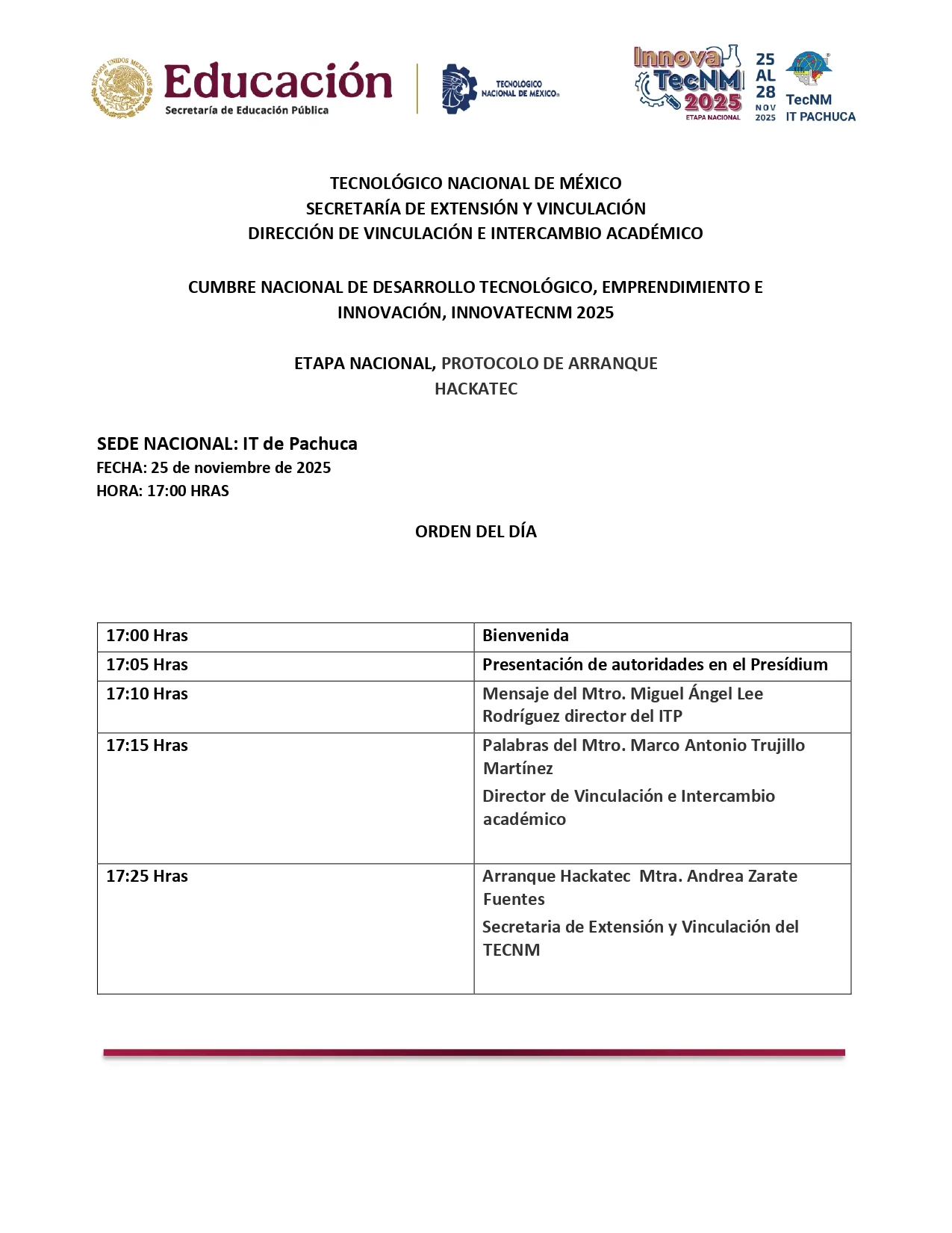 Mapa del Campus InnovaTecNM 2025